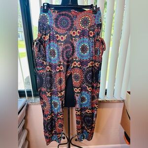 Yogaz Mandala Colorful Patterned Leggings/harem Pants Size Small